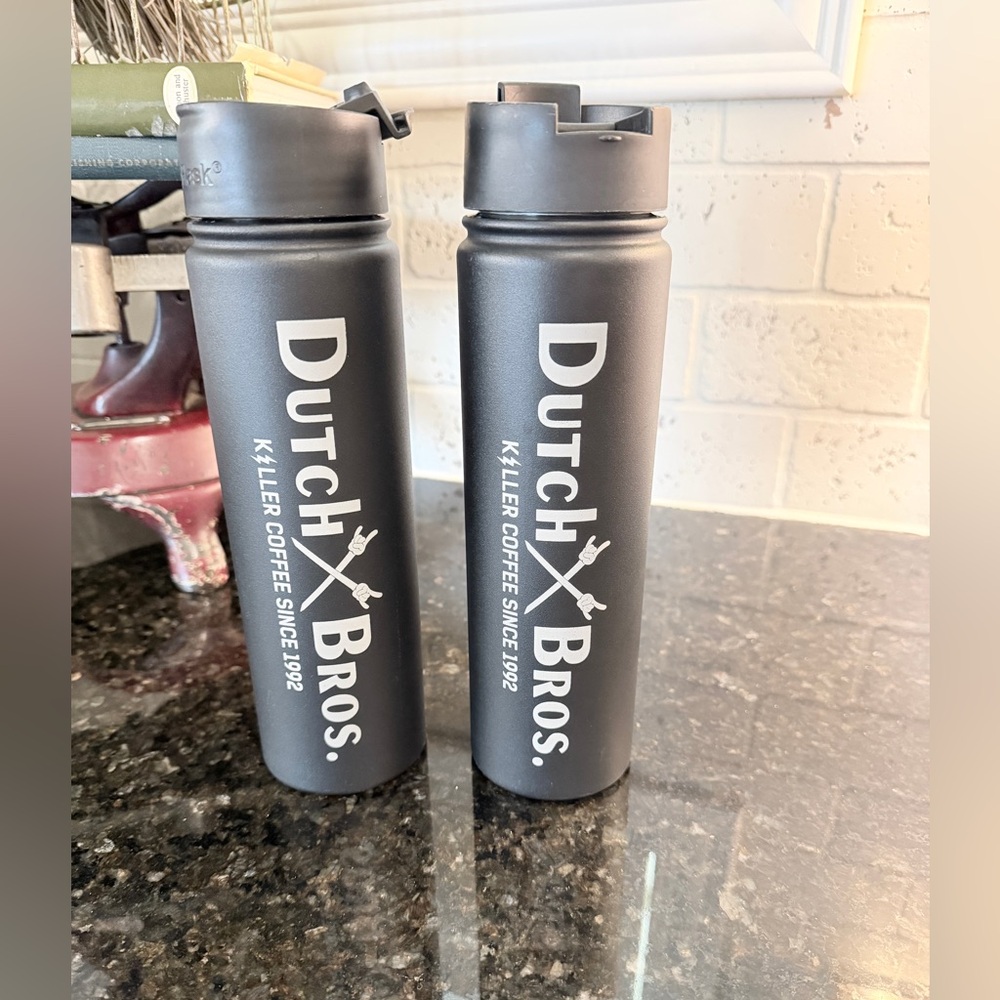 Dutch Bros Matte Black Water Bottle